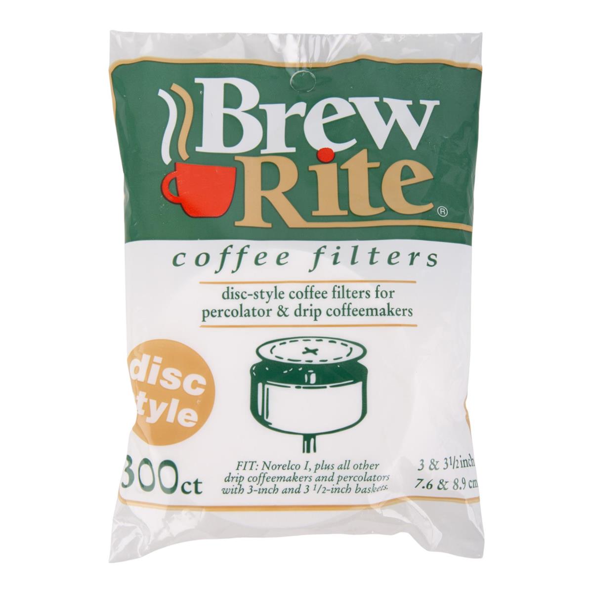 300-pc Brewrite Disc Filter, 3" & 3.5", polybag