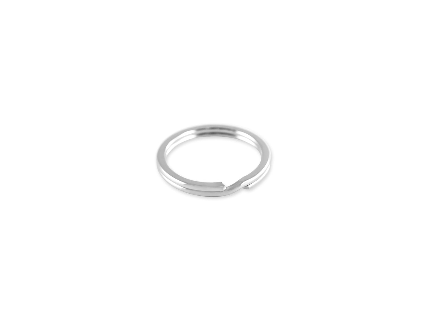 Jewelry Findings: 1" Split Key-Rings x12 Heavy Duty Silver