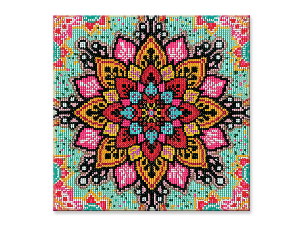 Stretch Artist Diamond Painting Canvas Kit: 11.4"x11.4" Primed Back-Stapld C) Mandala