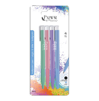 BALL POINT PEN-4PK-BLUE INK 4PK-BLUE INK