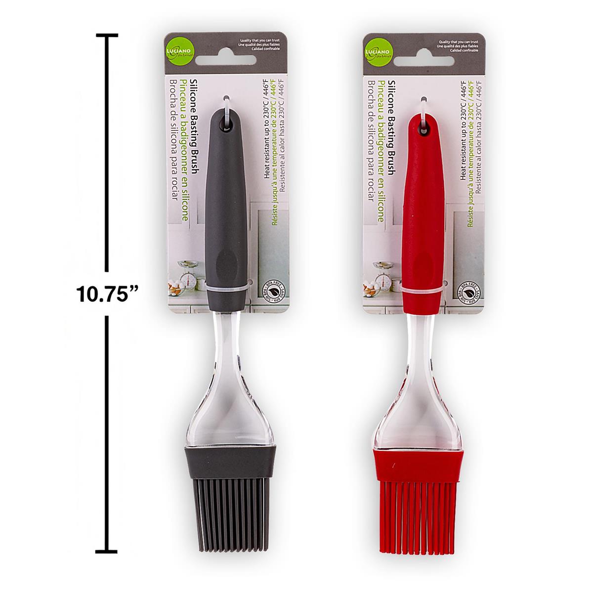 L.Gourmet Silicone Basting Brush, 2 colours, t.o.c.(CP)