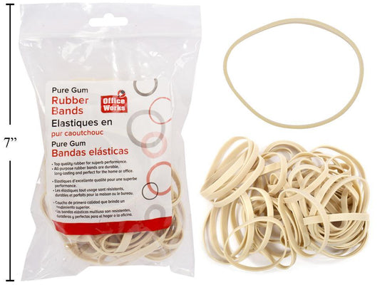 O.WKs. #64 4oz Rubber Bands, zip lock bag