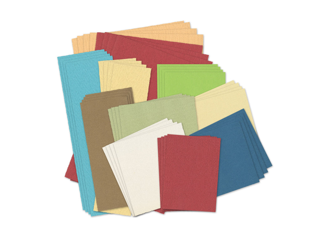 Scrap-Pack: 1/2lb Textura Premium Cardstock Asst Sizes Acidfree