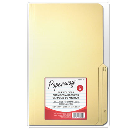 FILE FOLDERS - 5 14.6" x 9.5"