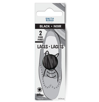 36" LACES - ROUND (2PR) BLACK