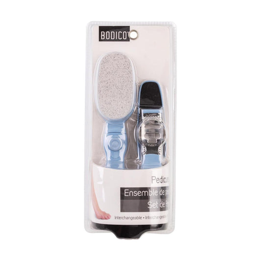 Bodico, 4-in-1 Pedicure Set, blue, double blister