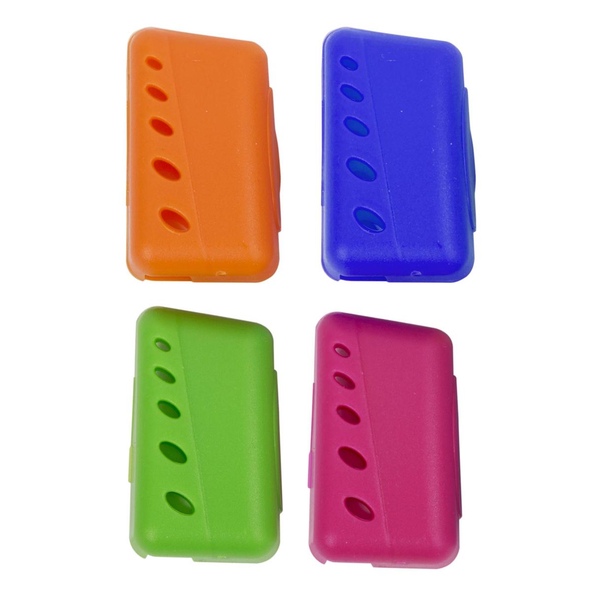 Bodico, 4-pc Toothbrush Travel Caps b/c