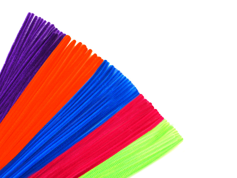 Chenille Stems: 6mmx30cm 100/pk Pipe Cleaners U) Glamour Mix