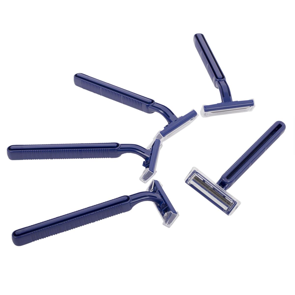 Bodico, 5-pc Mens Razors, S/S twin blade, printed poly bag