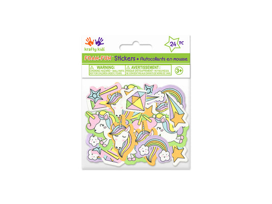 Krafty Kids: Foam-Fun 3D Stickers Themed B) Unicorn Dreams