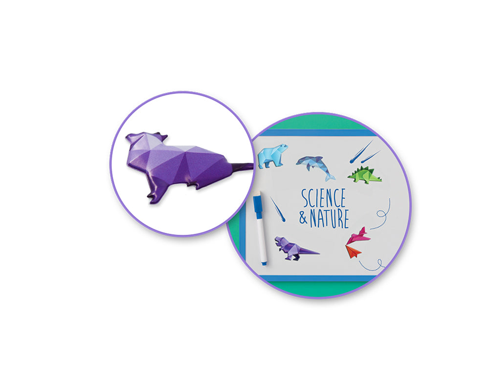 Paper Craft Sticker: 5.7"x9.8" 3D Origami Effects PVC F) Feline Fancy