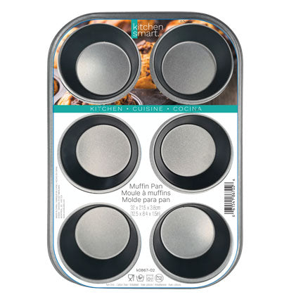 MUFFIN PAN - 6 CUPS LARGE