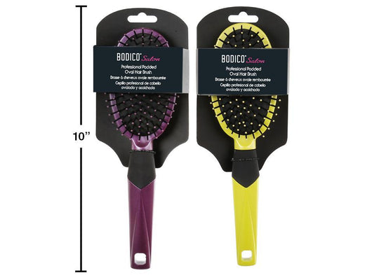 Bodico Pro. Padded Oval Hair brush, 2 col, h/c(HZ)
