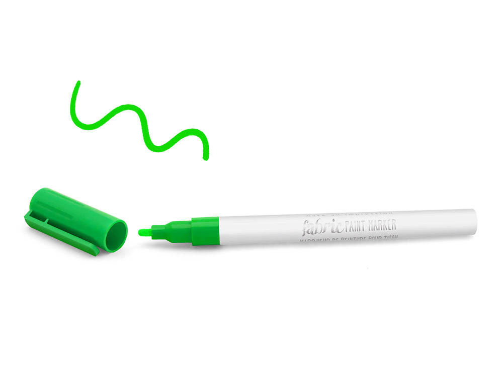 Color Factory: Fabric Paint Marker Permanent 3ml A) Neon Green