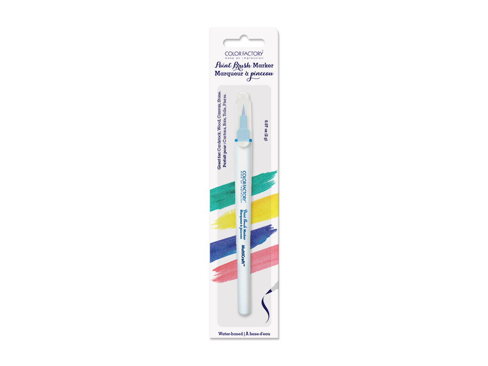 Color Factory: Water Based Paint Brush Marker 1.8g D) Light Blue
