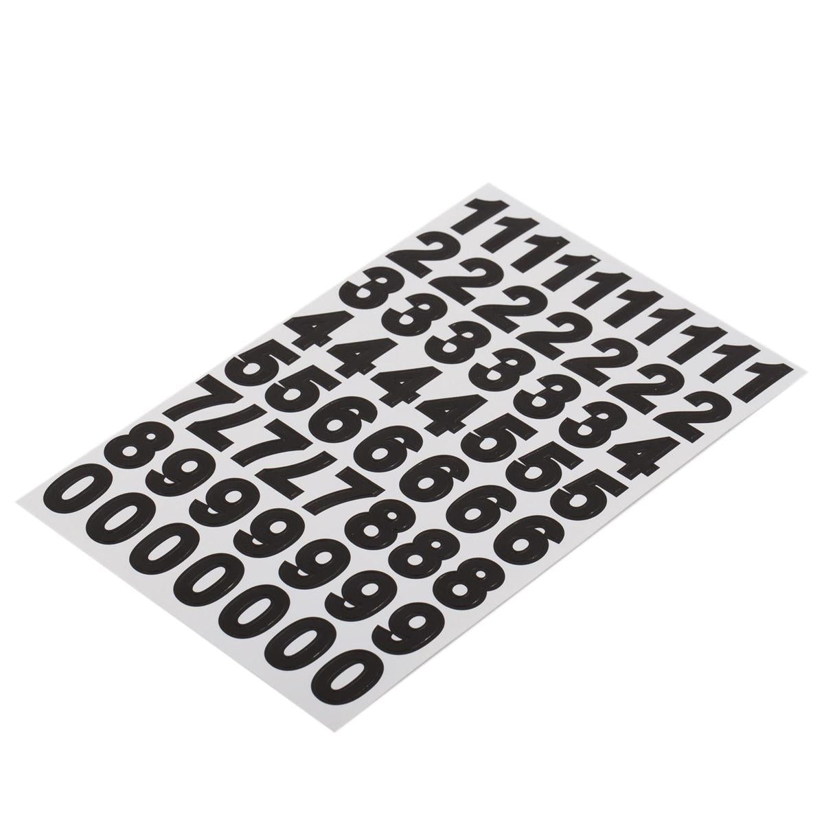 O.WKs. 10 Sheets Numbers Labels, pbh