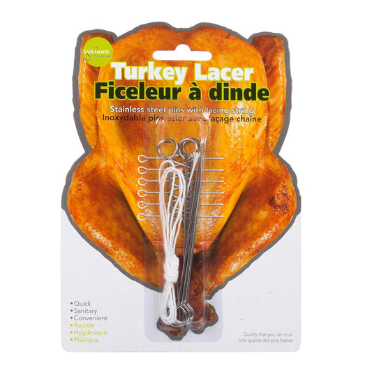 L.Gourmet Set/6 Turkey Lacer Pins, b/c (=80413)