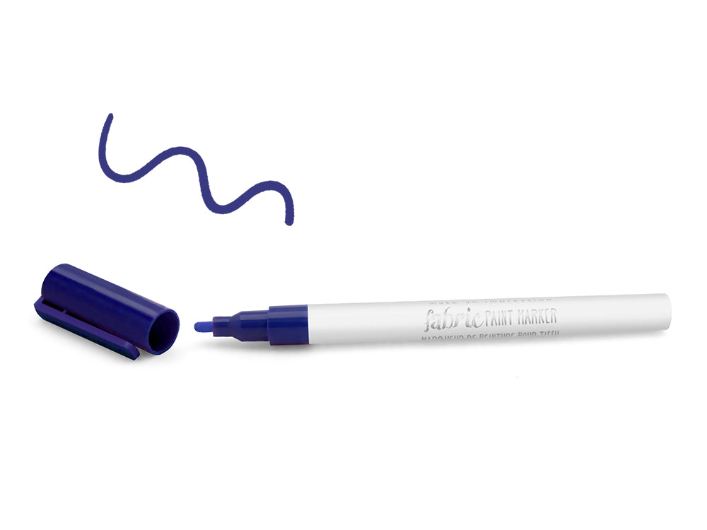 Color Factory: Fabric Paint Marker Permanent 3ml G) Blue Sapphire
