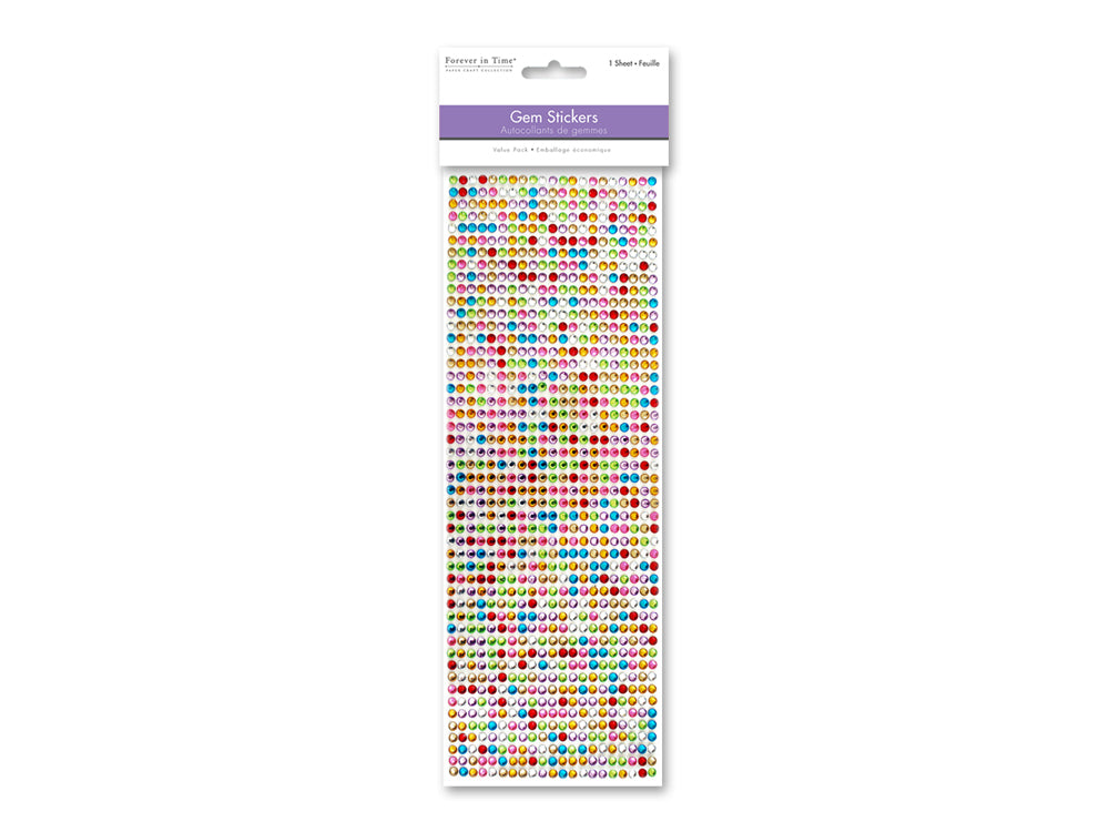 Paper Craft Sticker: 4mm Gem Lines 1029pc Value-Pack C) Multicolor