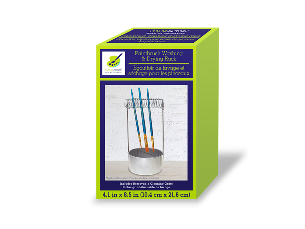 Color Factory Tool: Brush Washer/Drying Rack Aluminum 8.5"x4.1"