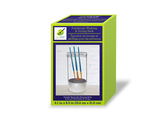 Color Factory Tool: Brush Washer/Drying Rack Aluminum 8.5"x4.1"