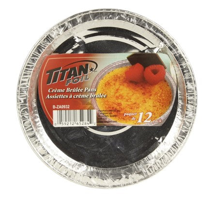 TITAN CREME BRULEE PANS 12/PK x 24/CS