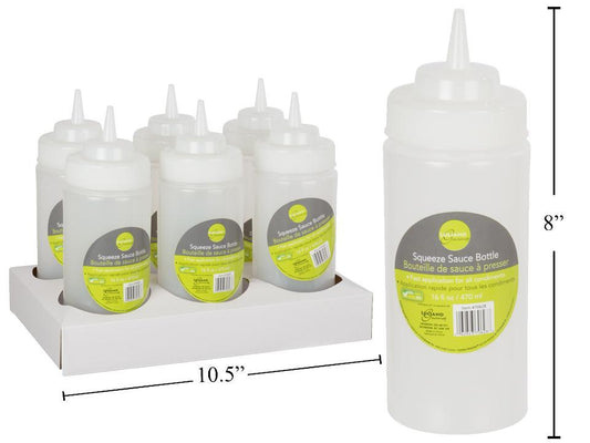 L.Gourmet 13.5 oz Squeeze Bottle, col. Label, 6/dsp