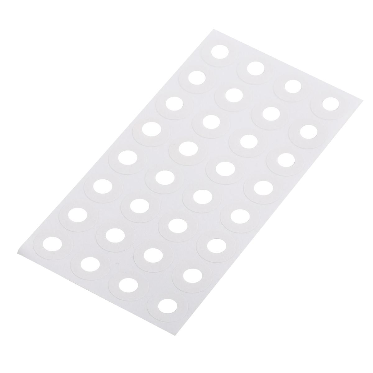 O.WKs. 1/4" Reinforcement Labels  , 544-pc., White, clam pack