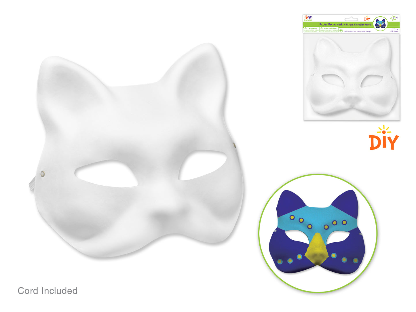 Krafty Kids: 'Diy' Mask W/Elastic Band D) Fox