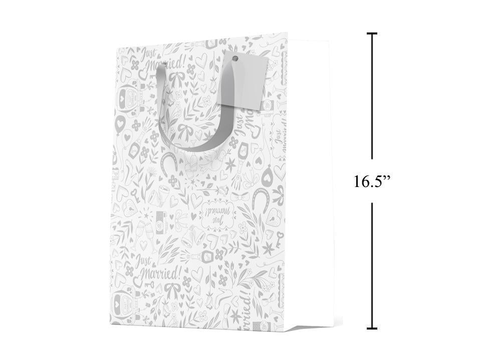 Paper T. DLX Gift Bag, Jumbo, Wedding, Matte/HS 210GSM,