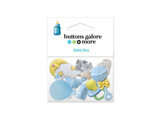 Buttons Galore & More: Craft & Sewing Novelty Buttons Assorted - Baby Boy