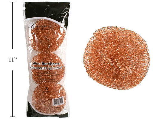 Luciano  3-pc Wire Scrubber,  printed bag