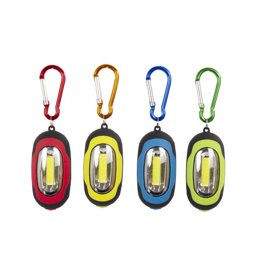Portable COB Keychain Light with Battery Compact LED Torch Qty 1