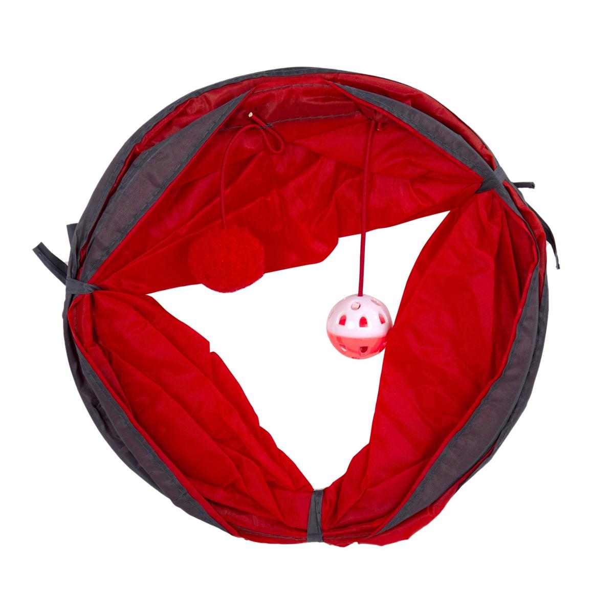 PAWS Pet Play Tunnel (9.75"x19.5") 2/col, Opp bag+insert