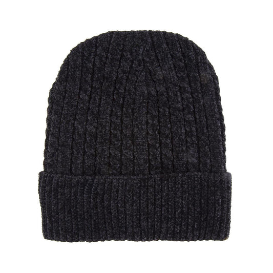 Nordic T. Chenile Cable Knit BeanieLadies, black, ht
