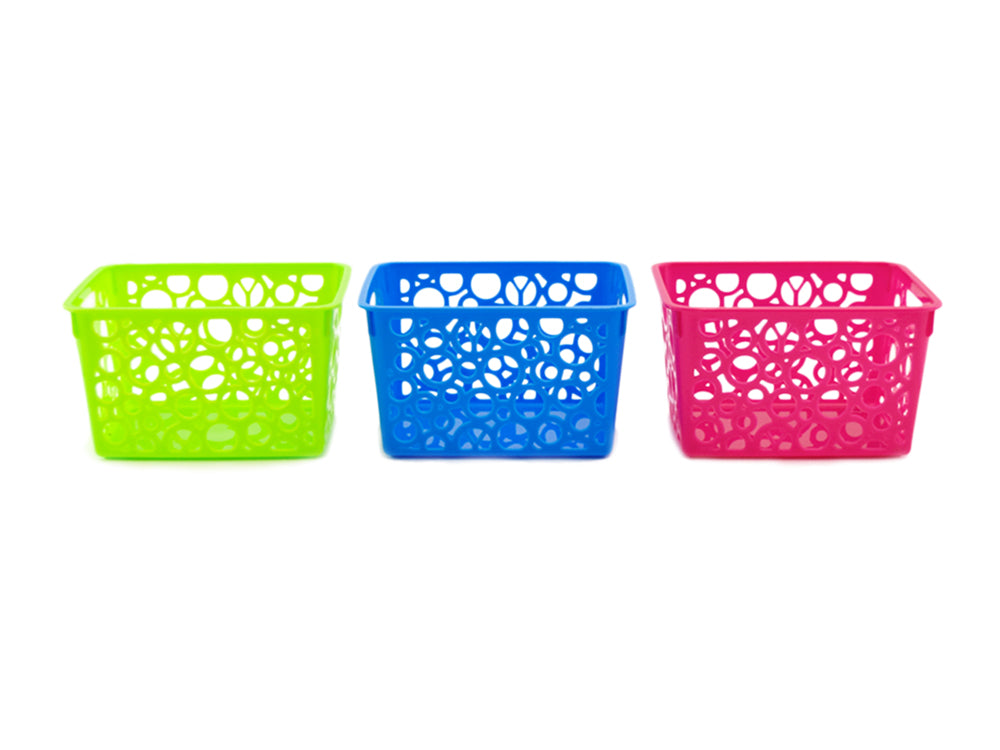 Craft Storage: 4.6"x5.7"x3.3" Utility Basket Rect Asst 3-Col