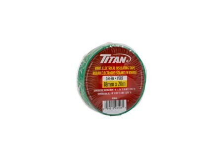 TITAN GREEN P.V.C. ELECTRICAL TAPE 18mm x 20m