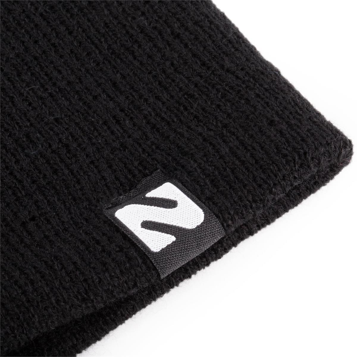 Nordic T. Adult Knit Neck Warmer, double knitted, black, hc