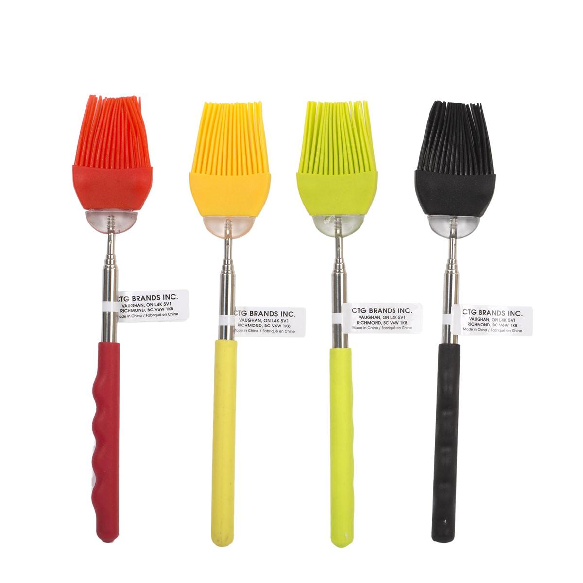 BBQ Telescope Basting Brush,4/c 24/PDQ,extends from 8.5"to 26"