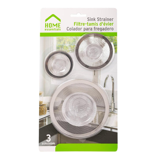 H.E.  3-pc Sink Strainers Set, b/c (CS)