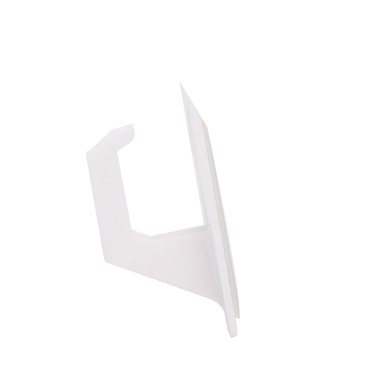 H.E.  4-pc Plastic Mug Hooks,  Self-adhesive, b/c,2.5cm x 5cm