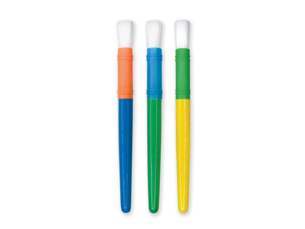Krafty Kids: Lil' Artist Chunky Brushes x3 A) Silk White