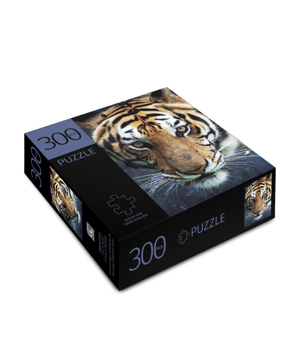 Paper 300pc Puzzle,Tiger, L:8"xW:8"xH:2.3"