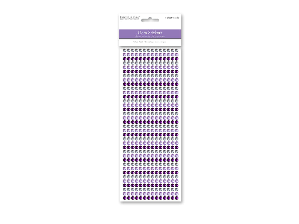 Paper Craft Sticker: 6mm Gem Lines 504pc Value-Pack D) Viola