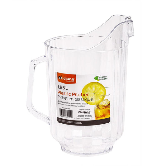 Luciano 1.85L Clr. Plastic Pitcher,  label  (GV97782)