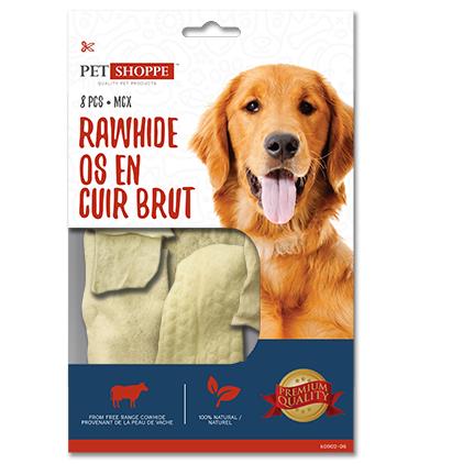RAWHIDE CHIPS WHITE- 8