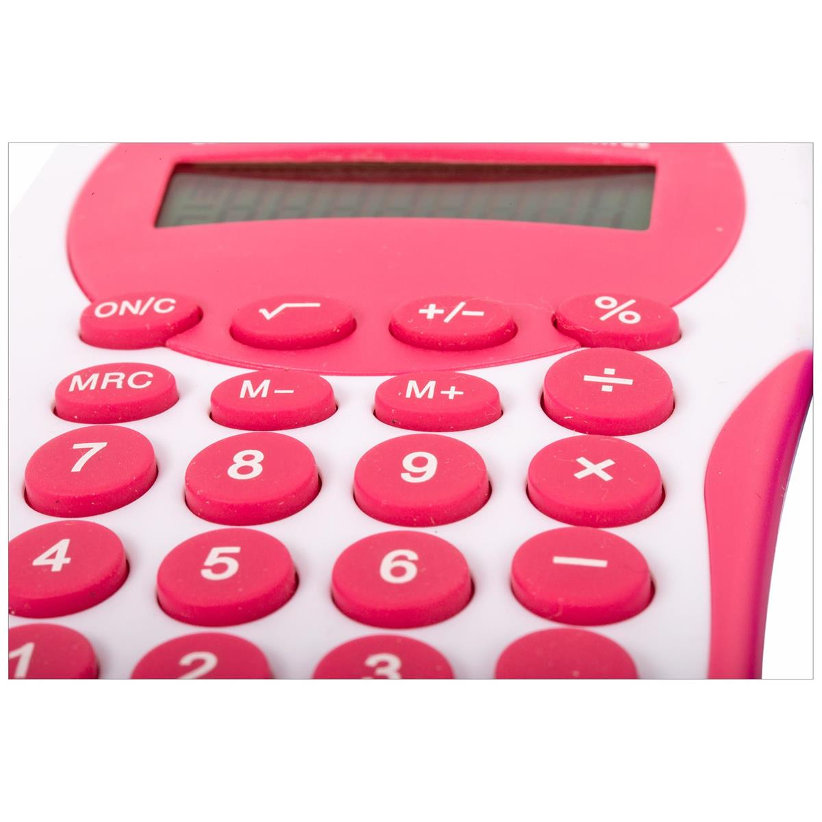 Desk Tech  8-digit Calculator, Blue & Pink Assort. b/c