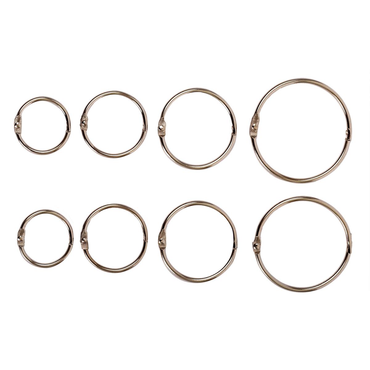 Desk Tech  8-pc Binder Rings, b/c