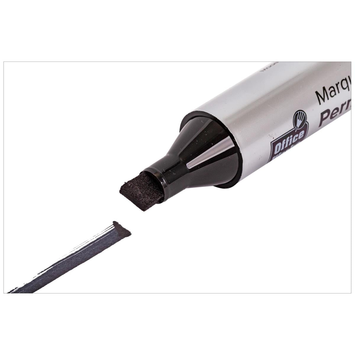 O.WKs. Jumbo Permanent Marker, Black, Chisel Head,  b/c