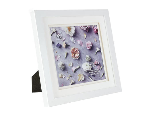 KG Morgan Frame, 9X9" 7X7" DBL MATT, WHITE ( LD S2 )